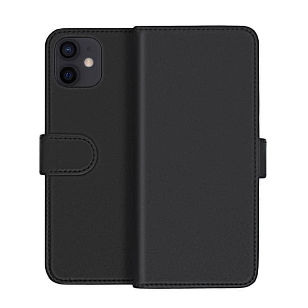 iPhone 12 Mini Pung Magnetisk Etui Rvelon - Sort