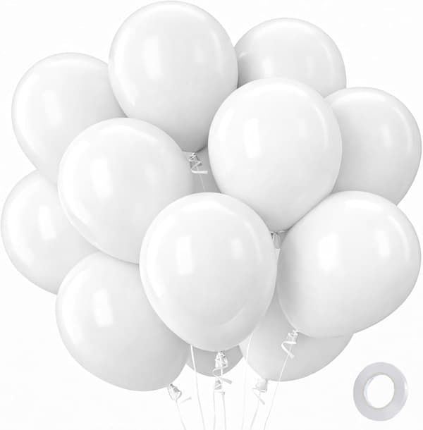 100 vita ballonger