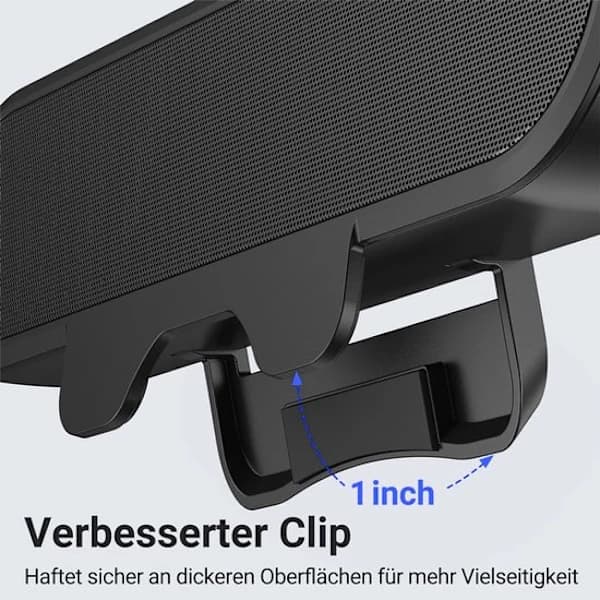 Mini bærbar højttaler / soundbar, 10 watt, USB-interface, kompatibel med bærbare computere, sort.