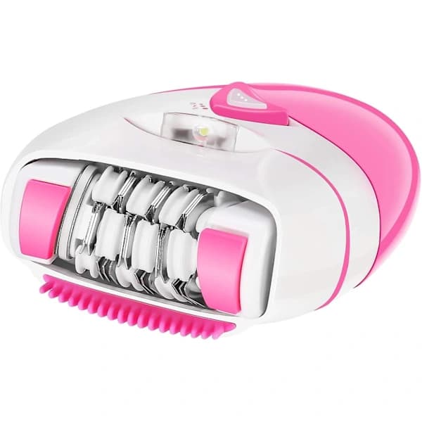 Elektrisk epilator til kvinder med LED-lys - trådløs epilator til ben, arme og ansigt til kvinder