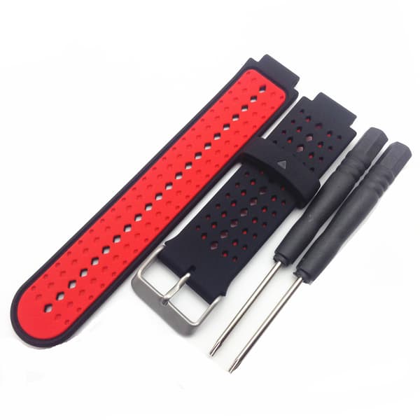 Garmin Forerunner urrem, sort + rød