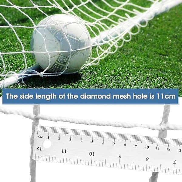 [LCS] Udskiftningsnet til fodboldmål - Holdbart fodboldmålsnet til udendørs sportstræning (kun net) 8x6ft