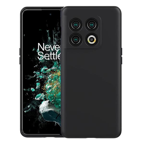 OnePlus 10 Pro - Tyylikäs mattamusta silikonisuojakuori