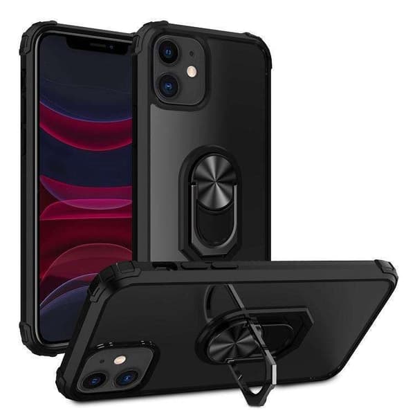 iPhone 14 Pro Max - Silikoninen iskunkestävä kotelo - Musta läpinäkyvä iPhone 14 Pro Max