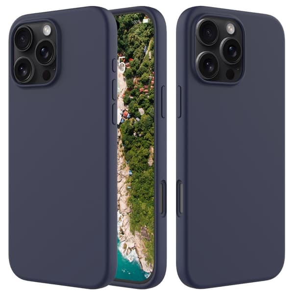 Silikondeksel iPhone 16 Pro Max Midnattsblå