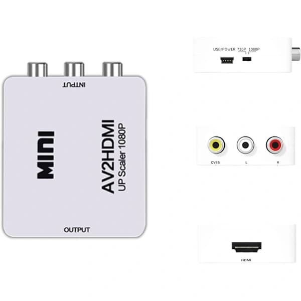 til HDMI-omformer / adapter 1080P universell svart