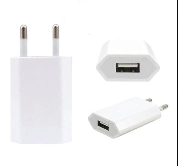 USB strømadapter fra 230V til 5V USB Type A ho 1A, 5W iPhone
