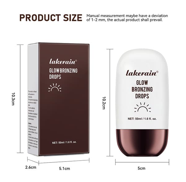 Bronzing highlighter-dråber for en lysere, mere naturlig teint og skulpturerede ansigtskonturer.