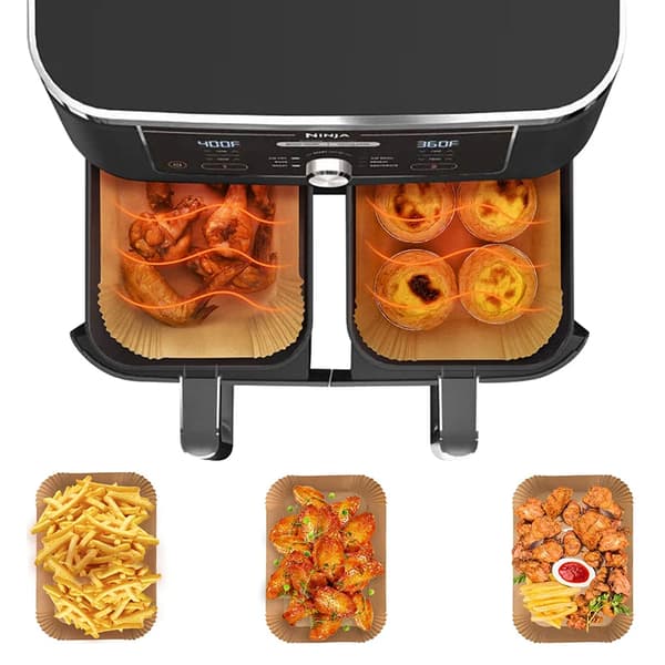 200-pak Ninja Airfryer Papir 22x14cm brun brun