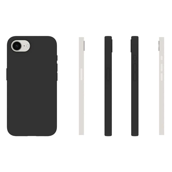 Til iPhone 17e / 16e etui TPU bagcover - Sort Sort