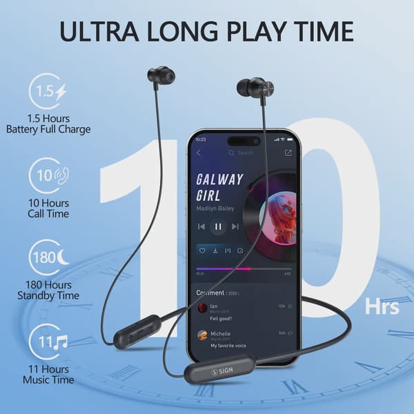 SiGN Trådløst Bluetooth-headset - Fukt-/vannbestandig