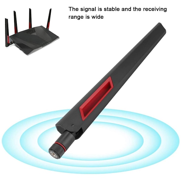 2 st trådlös routerantenn för ASUS AC68U AC88U, gränssnittsantenn med rundstrålande antenn, för 2,4 G/5,8 G dubbelfrekvens trådlös router/trådlöst LAN