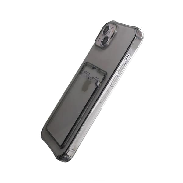 iPhone 14 iskunkestävä puhelinkotelo SIM-korttipaikalla - Musta