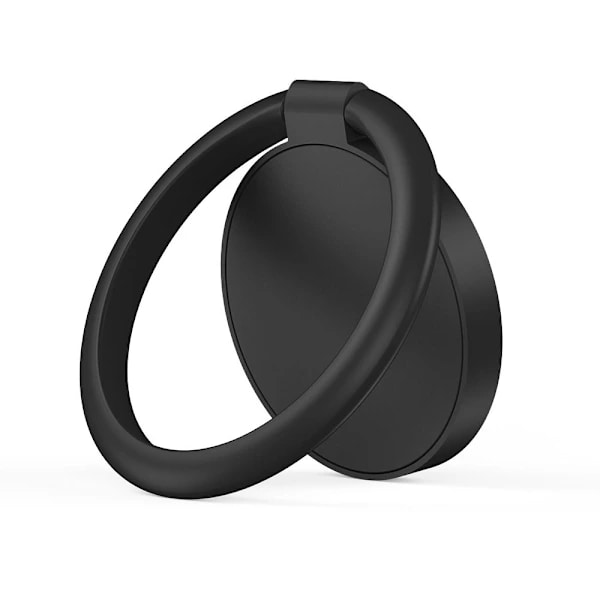 Multifunktionel Fingerholder til Mobil - Sort Sort