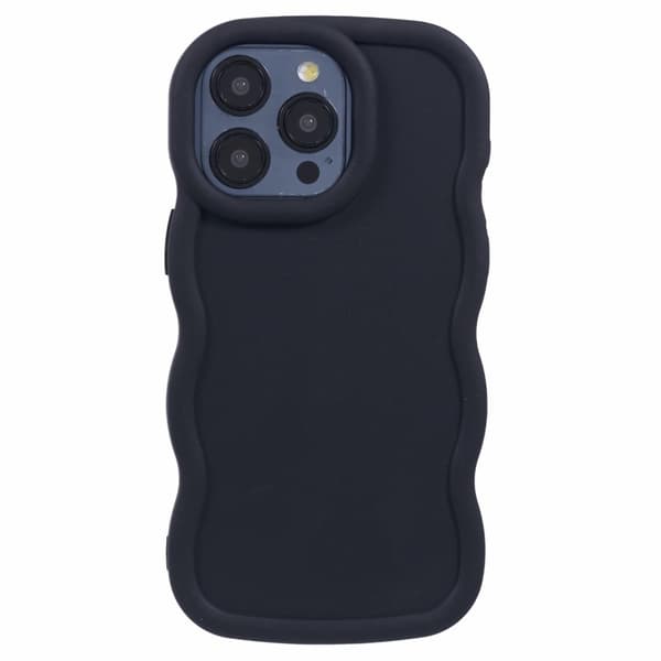 iPhone 13 Pro Max -puhelinkotelo, aaltoileva musta
