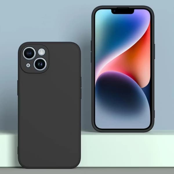 iPhone 13 Mini mattamusta puhelinkotelo - lisäsuojaa kameralle