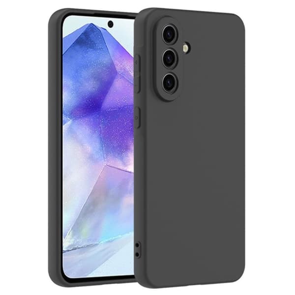 Samsung A56 5G Mat Sort Ultratyndt TPU Cover - Sort Sort