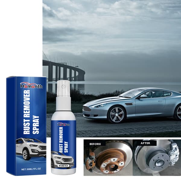 Øjeblikkelig rustfjerner spray til renovering af bilhjul, rustfjernelse, malingspolering, rengøring og pletfjerning.