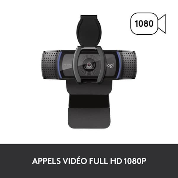 Webkamera - Full HD 1080p - Logitech - C920 S - Innebygd mikrofon