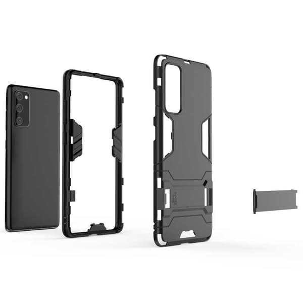 Samsung S20 FE Stødsikkert Cover med Støttefod ThinArmor Sort