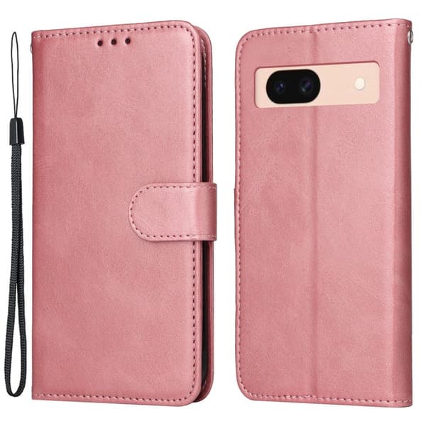 Google Pixel 8a PU læderpung etui - Flere farver tilgængelige, Pink