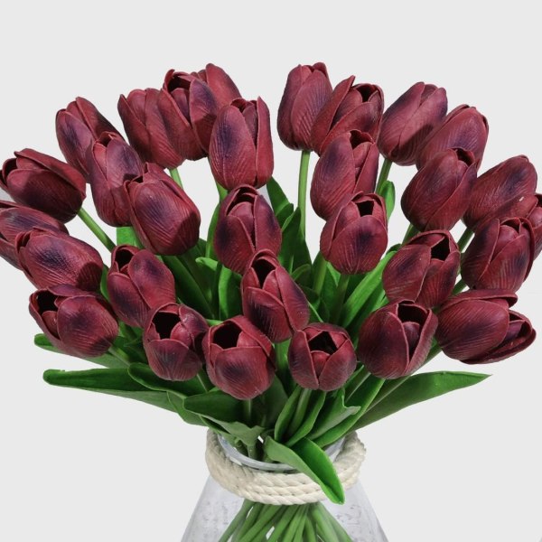 Künstliche Blumen Gefälschte Blume Tulpe Latex Material 10 Stück