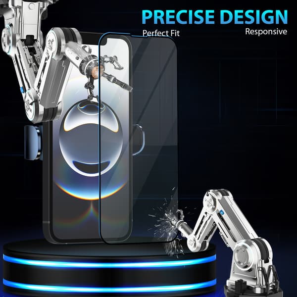 2-pack iPhone 16E skärmskydd + 1-pack linsskydd - 9H härdat glas - Ultrahög kvalitet 3D