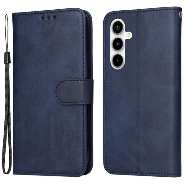 Samsung A35 5G PU læderpung etui - Flere farver blå