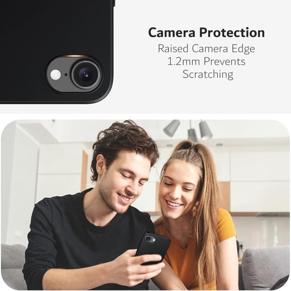Mat Sort Ultratyndt TPU Cover til iPhone 17e - Sort Sort