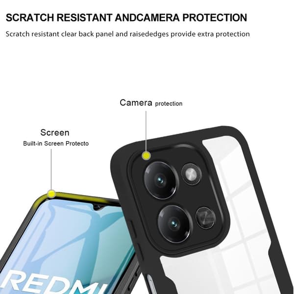 SKALO Xiaomi Redmi 15C (173mm) 360 TPU Cover - Sort Sort