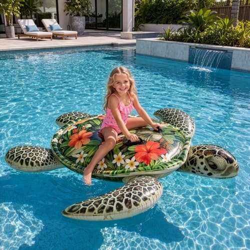 Bademadras / Flydemadras - Skildpadde