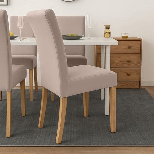 Stolebetræk 6-pak elastisk beige 65x40x35 cm universal