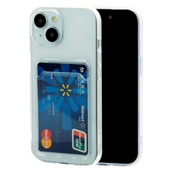 1SWEDEN iPhone 15 Mobilskal - Transparent TPU Mobilskal med SIM-kortplats