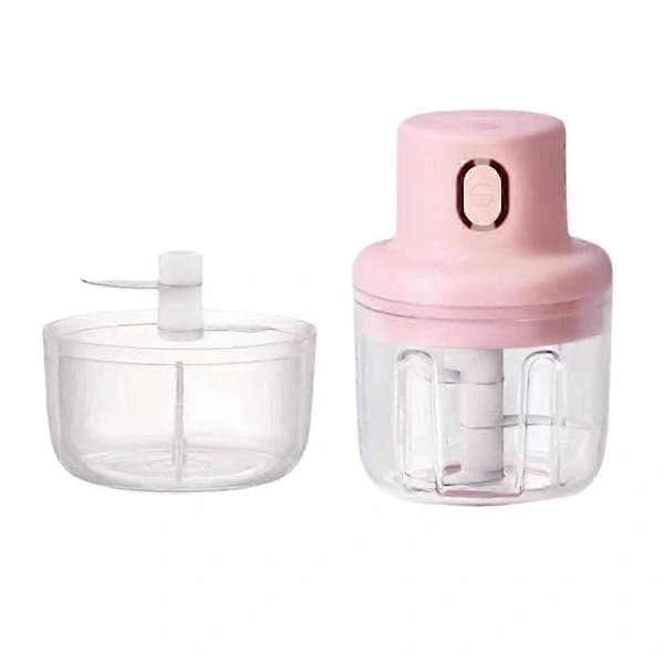 Mini elektrisk hvidløgspresser blender til madlavning pink