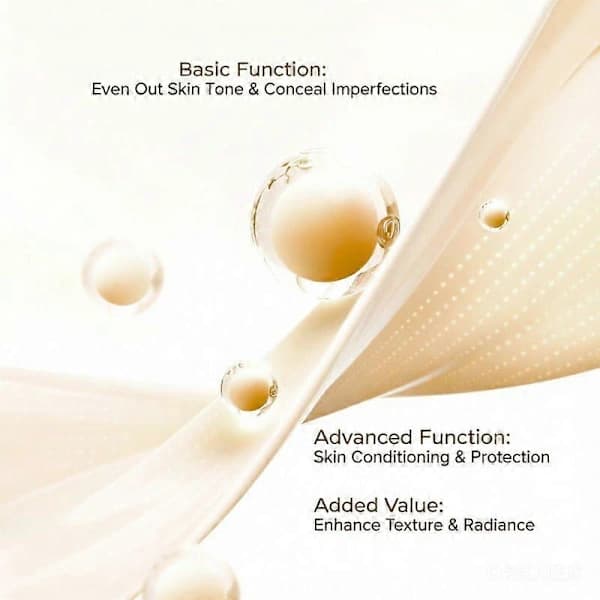 Farveskiftende foundation make-up matcher perfekt hudfarve og tekstur 30ml (farve medium) Medium