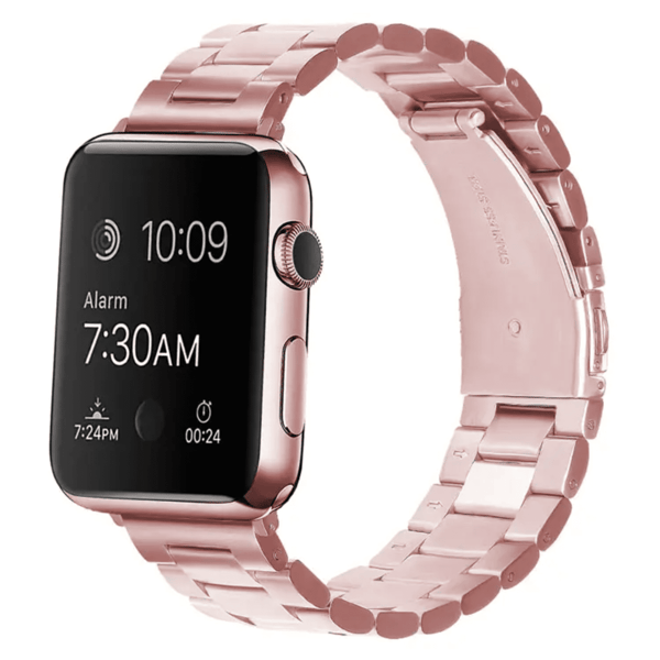 Luksuriøst metallarmbånd i rustfritt stål til Apple Watch 38-41 mm - Sølv Sølv