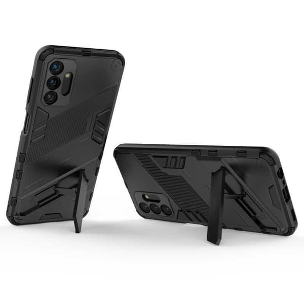 Samsung A14 5G/4G Stødsikkert Cover med Støttefod ThinArmor V2 Sort