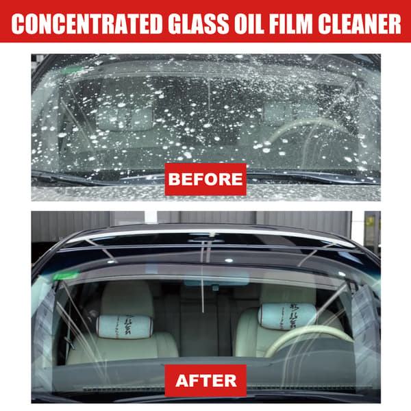 Konsentrert glassoljefilmrenser, avfettingsmiddel, regntett, bilfrontruteduggerfjerner.