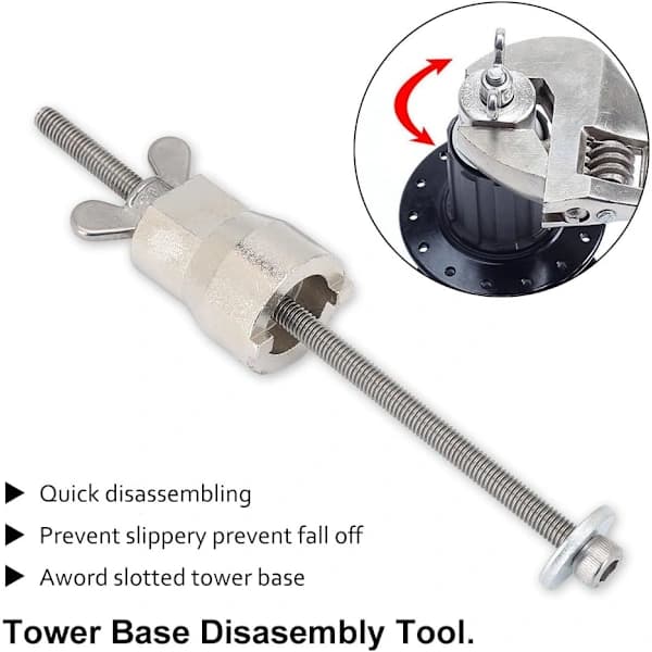 Cykelafmonteringsværktøj, svinghjulnavværktøj i rustfrit stål til M