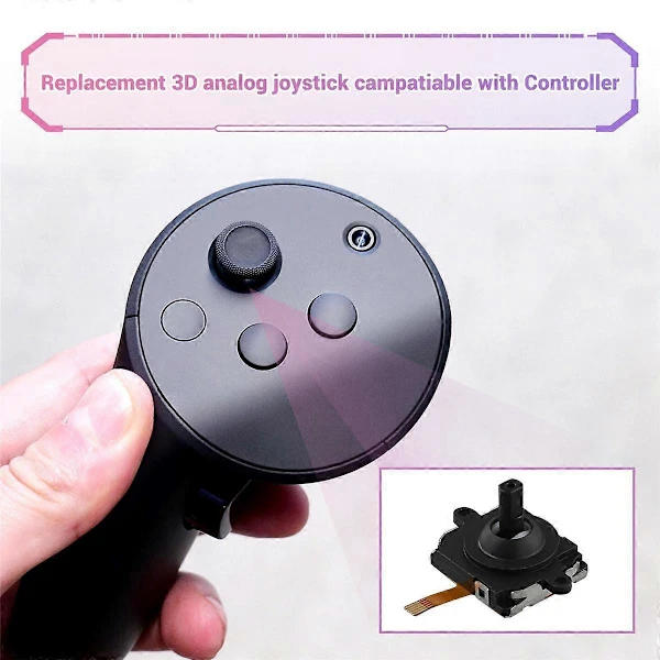 2 stk. 3D analog joystick til Meta Quest3 VR-controller Thumbstick 3D analog joystick til Quest3