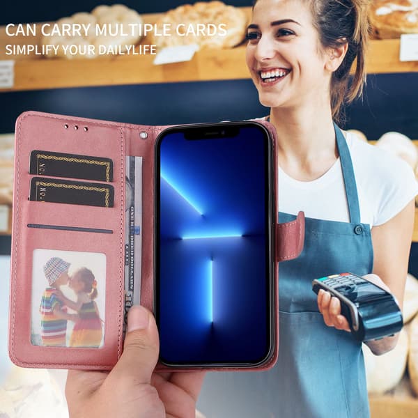 PU læderpung-etui til Samsung Galaxy S26+ - Flere farver Pink