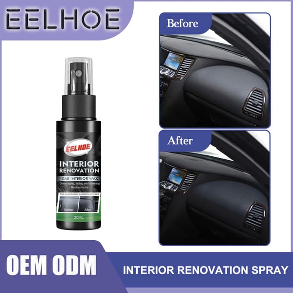 Bilinteriør reparationsspray (50 ml) - Renser og plejer interiørlæder, Bilinteriør renoveringsspray