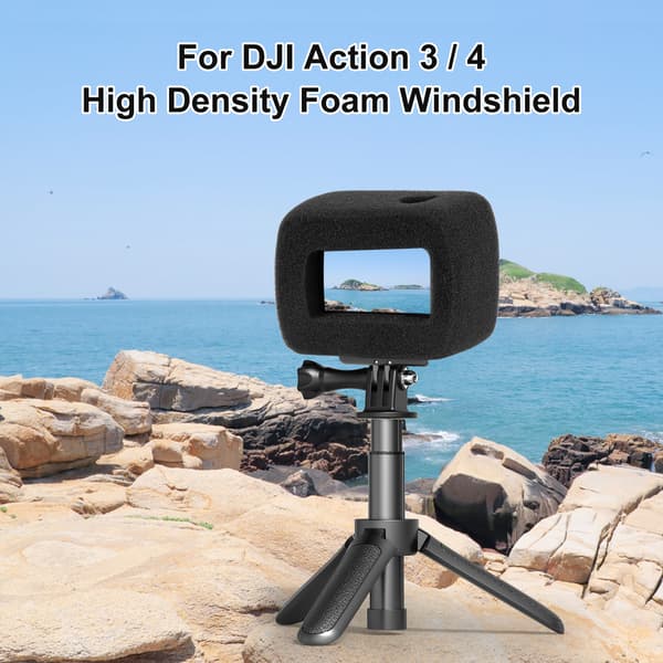 Vindskjerm i skum – For Dji Osmo Action 4/3, reduserer vindstøy for optimal lydopptak