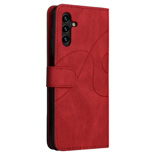 KT Pung Etui til Samsung Galaxy A14 5G - Rød/Sort Rød