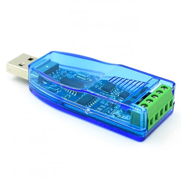 2 stk USB til RS485-omformer isolert modul oppgradert industriell TVS ESD-beskyttelse CH340E standard RS-485 kontaktkort