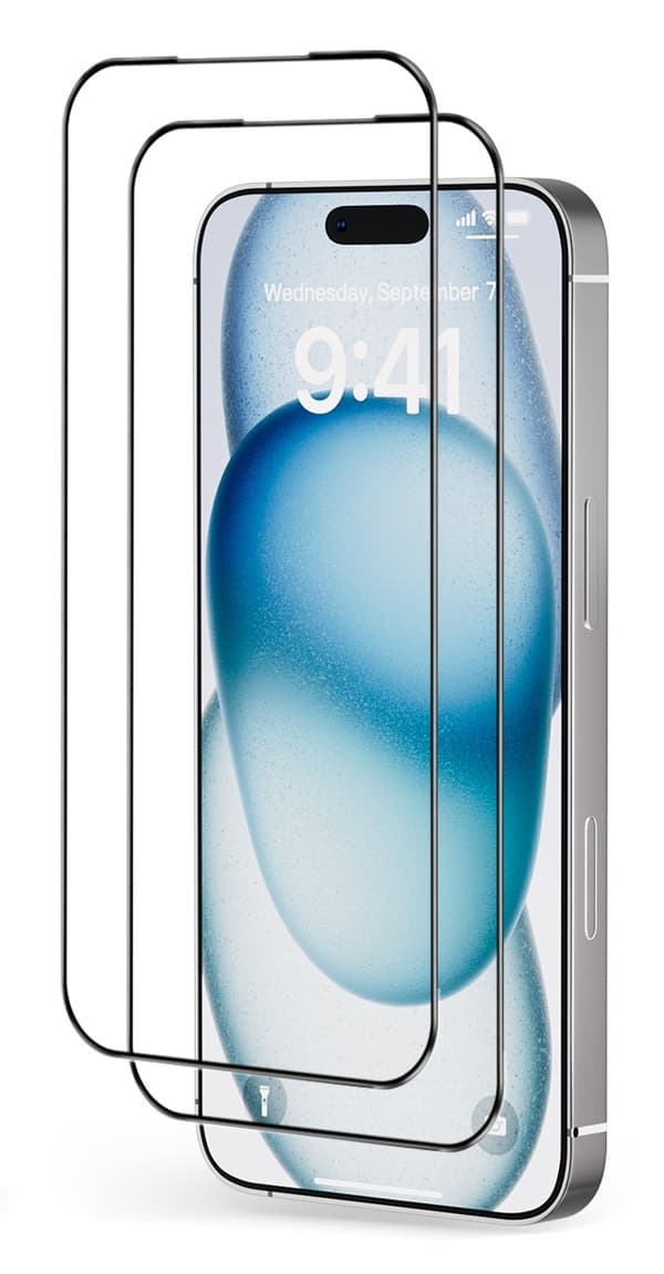 iPhone 17 -näytönsuoja [2 kpl] – Täysin peittävä karkaistu lasi