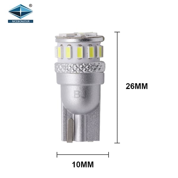 T10 w5w Canbus Punainen 4 kpl LED-polttimot 12V / 24V Punainen