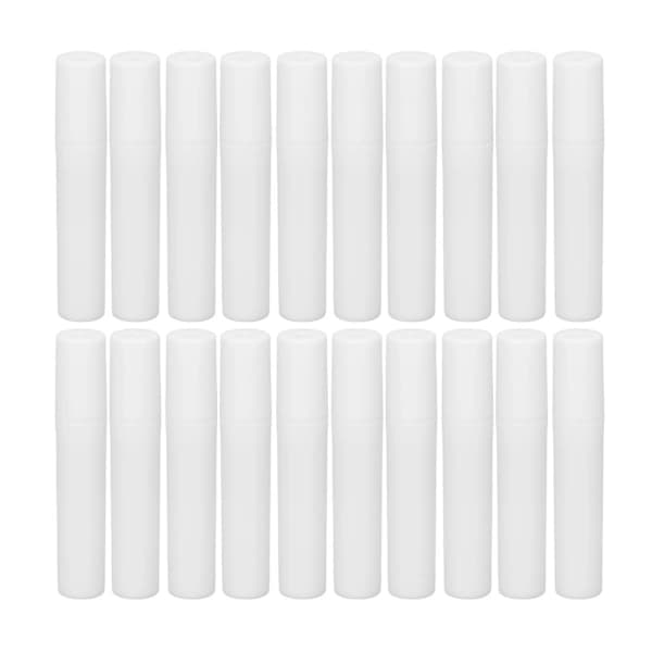 20 mini sprayflasker, 5 ml hver, hvitt ABS-materiale, fin tåke-design, påfyllbare, tomme sprayflasker, egnet for parfymer.