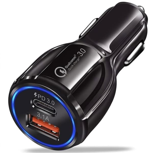 Biloplader Hurtig Opladning 3.0 iOS/Android 35W Til Bil
