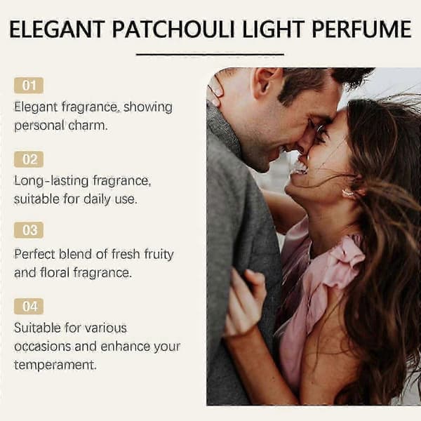 Elegant Patchouli Water Ger Doft Lätt Parfym Delikat Elegant Bärbar Charm Doft Parfymspray